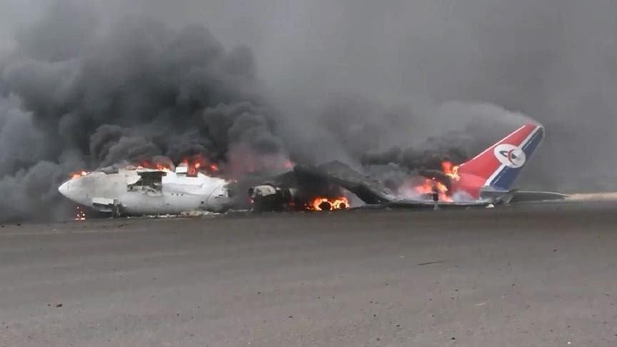 مئات ملايين الدولارات حجم خسائر مطار صنعاء جراء الهجوم الإسرائيلي